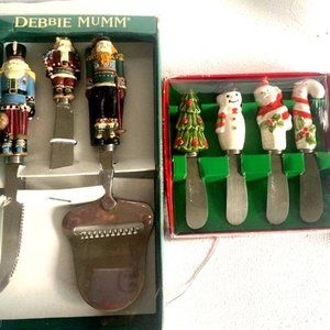 Debbie Mumm Boston Werehouse Spreader Set Stainless 7 pc  Made In Japón.